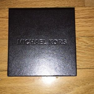 MK rose gold watch with rhinestones